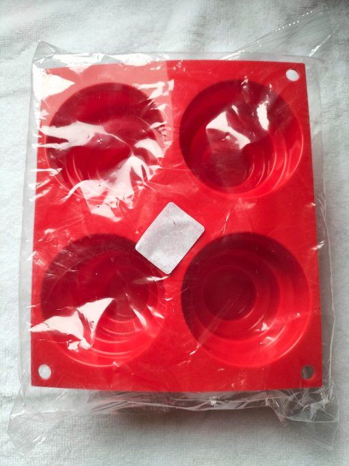 Lot 4 petits moules en silicone