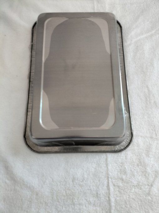 Plat en métal 21 cm x 31 cm x 5 cm