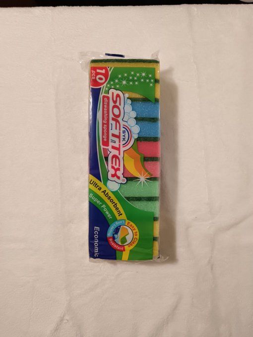 Lot de 10 éponges en mousse 
