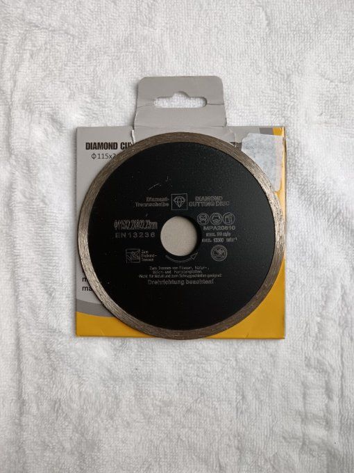 Disque diamant carrelage  115 mm