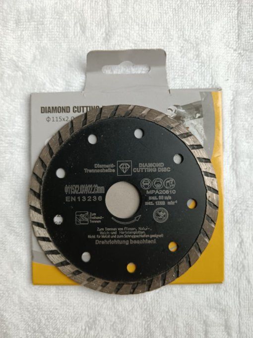 Disque diamant carrelage    115mm