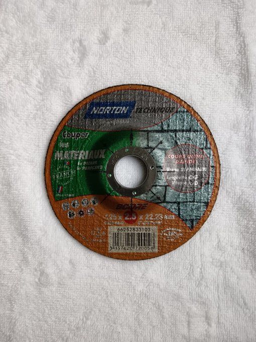 Disque à tronçonner matériaux 125x2.5x22.23mm