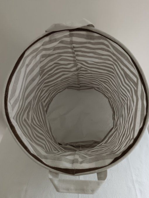 Panier de rangement souple rond