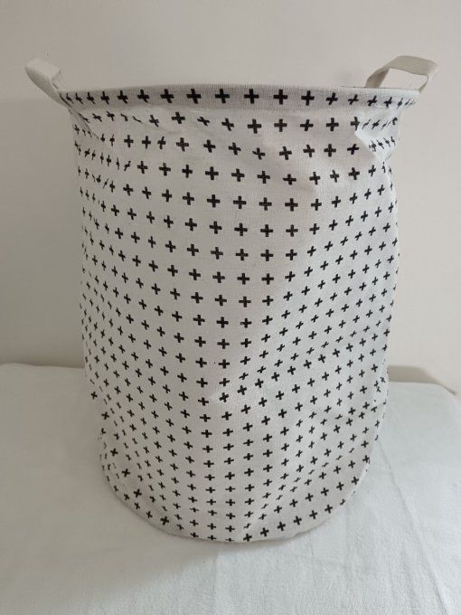 Panier de rangement souple rond