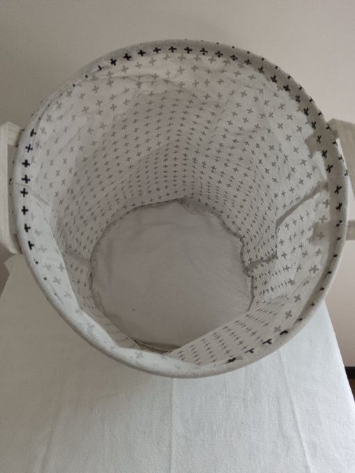 Panier de rangement souple rond