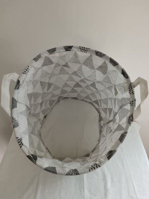 Panier de rangement souple rond