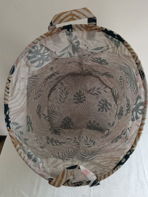 Panier de rangement souple rond