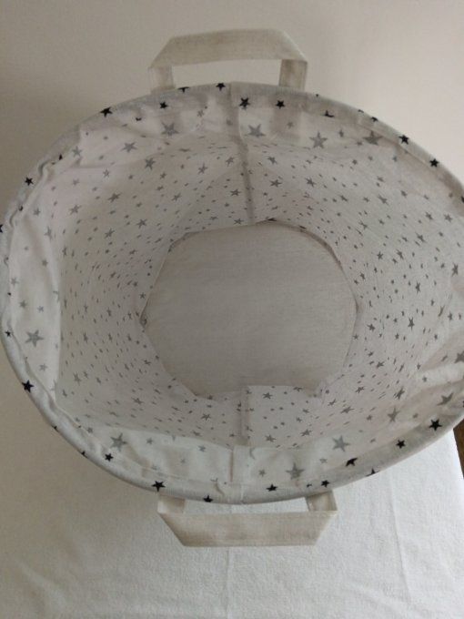 Panier de rangement souple rond