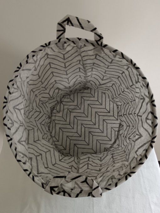 Panier de rangement souple rond