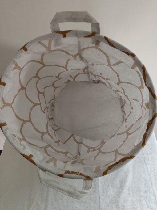 Panier de rangement souple rond