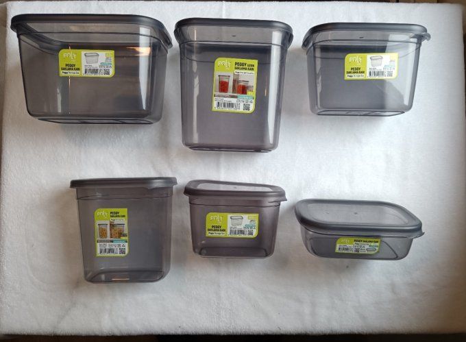 Lot de 6 boites hermétiques