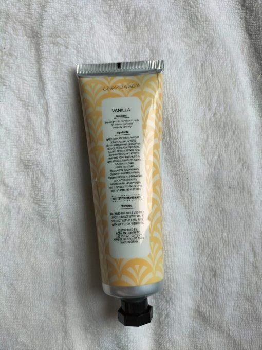 Crème pour les mains senteur vanille