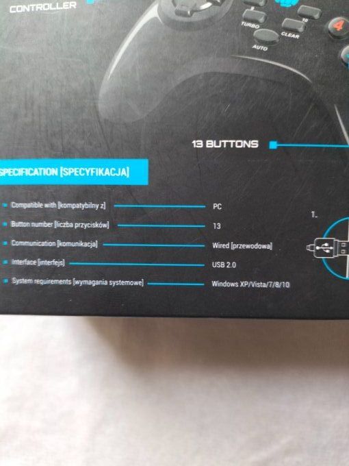Manette de jeu filaire pour PC