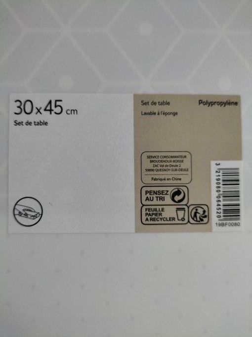 Lot de 2 sets de table