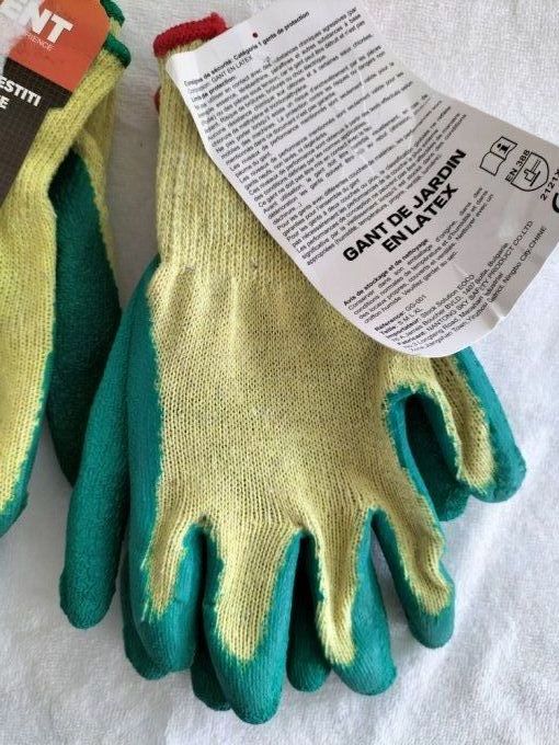 Lot 2 paires de gants de jardinage taille XL